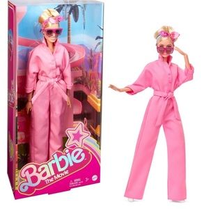 Barbie the Movie Collectible Doll Margot Robbie As Barbie In Pink Power Jumpsuit